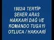 HAKKARI DAG VE KOMANDO TUGAYI 1982/4 TERT�P �ENER